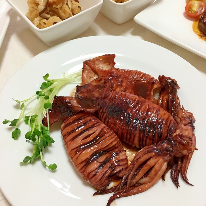 屋台風 ほんのり生姜風味のするめいかの姿焼 レシピ 作り方 By Kuuuma 楽天レシピ